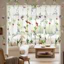 Yunlly 4 Pcs 6ft Flower Garlands Artificial Wildflower Vines Backdrop Floating Floral Hanging Ceiling Garland Fake Flower Faux Silk for Tea Garden Birthday Wedding Bridal Shower Baby Shower Wall