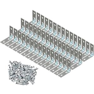 1.5" inch Corner Brace Angle Repair Bracket w/Screws (Pack of 50)