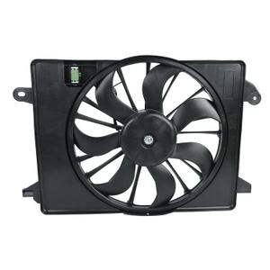 12V AC Condenser Cooling Radiator Fan Assembly Compatible with 2010-2017 Dodge Charger 2009-2018 Dodge Challenger 2.7L 3.5L 6.1L 6.4L 68050129AA 621-526
