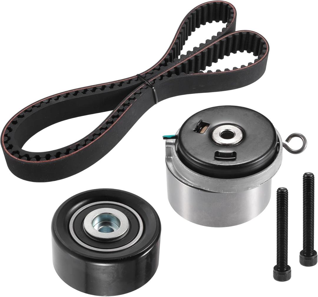 X AUTOHAUX Timing Belt Tensioner Kit for Chevrolet Cruze Sonic Aveo 2010-2016 for Pontiac G3 No.24422964/55574864/24436052 Idler Pulley Tensioner Bearing Timing Belt Kit