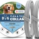 Flea Collar for Dogs, Tick Collars for Dogs, Dog Fleas Collar, 8-Month Protection,Safe Repellent for Fleas, Ticks & Mosquitoes,Fits Small, Medium & Large Dog-2P
