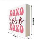 Valentine Wood Sign, Pink XOXO, Indoor Decor, Rustic Style, Tabletop, Bedroom, Living Room, Office