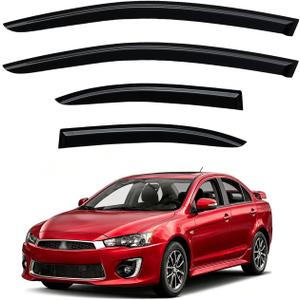 Rain Guards Window Visor for 2008-2017 Mitsubishi Lancer Out-Channel