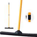 FURemover PRO Pet Hair Rubber Broom with Squeegee, 58 Telescopic Handle for Carpet, Tile and Hardwood (Furemover Heavy Duty Outdoor Broom)