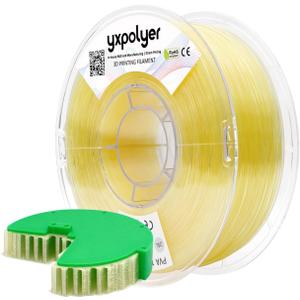 YXPOLYER PVA Filament 1.75mm 1kg Support Material for PLA, PETG, ABS, Fast Water Soluable in 6 Hours, AMS-Compatible Spool