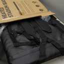 HOPERAN Dual-Sided Heated Stadium Seats for Bleachers with Back Support, 3 Levels Heating Bleacher Seats with Backs and Cushion Wide, 5 Pockets Portable Stadium Chair for Outdoor Sports (Orange) (21" Regular)