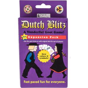 Dutch Blitz: Purple Expansion Pack - Use Alone Or w/ Original Deck to Play w/ 2-4 Players, 4 New Card Colors, Fast Paced Fun, Card Game, Ages 8+