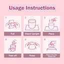 Portable Sanitary Napkin Disposal Bags,Box Design with Pull-Out Feature, Flat Bottom Gusset Design for Quick Use, Opaque for Privacy, Leakproof Adhesive Seal Locks in Odors, Travel-Size Case, 30 Count