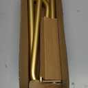 Gold Curtain Rods for Windows 28-48Inch Heavy Duty French Return Rod, Wrap Around Blackout Curtain Rods, Adjustable Room Darkening Drapery Rod for Bedroom, Living Room, Sliding Door & Outdoor Patio
