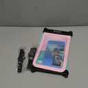 Rynapac [Up to 10" Large Waterproof Phone Pouch - 2 Pack IPX8 Waterproof Phone Case for iPhone 17 16 15 Pro Max Galaxy S26 Ultra, Touchscreen & Underwater Photography, Beach Cruise Travel Essentials