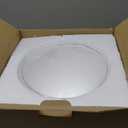 Phansthy Vintage Industrial Wall Light Bathroom Wall Sconce Indoor Hardwired 1-Light Wall Lamp with 7.3 Inches Cone Glass Lampshade for Mirror, Living Room, Hallway (Chrome)