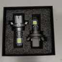 Latest H4/9003/HB2 Bulbs Hi/Low Beam, 50,000LM 900% Ultra-Brighter, 6500K Cool White, 1:1 Halogen Size Automotive Replacement H4 9003 HID Fog Lights, Plug-N-Play, IP68 Waterproof, Pack of 2