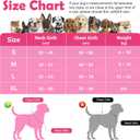 Funfox Dog Harness Medium No Pull, Adjustable 2 Clips Anti-Pull Vest with Practical Handle, Breathable Padded Pet Harness Designed for Small/Large Breeds, Reflective Training Walking Pink M