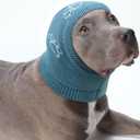 Nanaki Dog Hats Dog Calming Hoodie Dog Ear Covers Dog Head Cover Dog Ear Protector Hematomas Ear Wraps for Dogs No Shake Ear Wrap Dog Dog Ear Muffs Noise Protection, Fireworks, Grooming, Thunderstorm (Medium, Haze Blue)