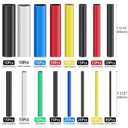 4 x 300PCS Heat Shrink Tubing 2:1 6 Colors 11 Sizes Electrical Wire Cable Wrap Assortment Electric Insulation Heat Shrink Tube Kit with Box(6 colors/11 Sizes), Black, Red, Blue, Yellow, Green