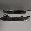 Led Rear Bumper Reflectors Lights Compatible With Jeep Grand Cherokee 2005-2010 2021-2025 Tail Brake Signal Light DRL Fog Lamps (Smoked Lens, Fit for 2022-2025)