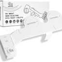 RV Bidet Self-Cleaning Dual Nozzles Bidet for RV Toilet, Easy Installation, White