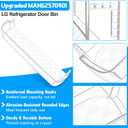 UPGRADED MAN62570401 Door Shelf Bin Compatible with LG Refrigerator Door Shelf Replacement LTCS20030S LTCS20020S LTCS20020W LTCS20020B Shelf, Refrigerator Door Basket Kenmore Refrigerator Door Shelves
