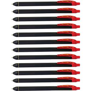 Pentel EnerGel Kuro Liquid Gel Pen, (0.7mm) Medium line, Red Ink, 12 Pack (BL437R1-B)
