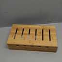 MINCORD Bamboo Charging Station for Multiple Devices, Cell Phone Docking Charging Station Organizer, Nightstand Bedside Desk Device Charger Organizer for Laptop, Tablets and iPads