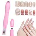 3 in 1 Cat Eye Nail Magnet, Versatile Magnet Tool for Cat Eye Polish Heart Shaped Round Multifunctional Accessories for Studio Home DIY Salo (Pink)