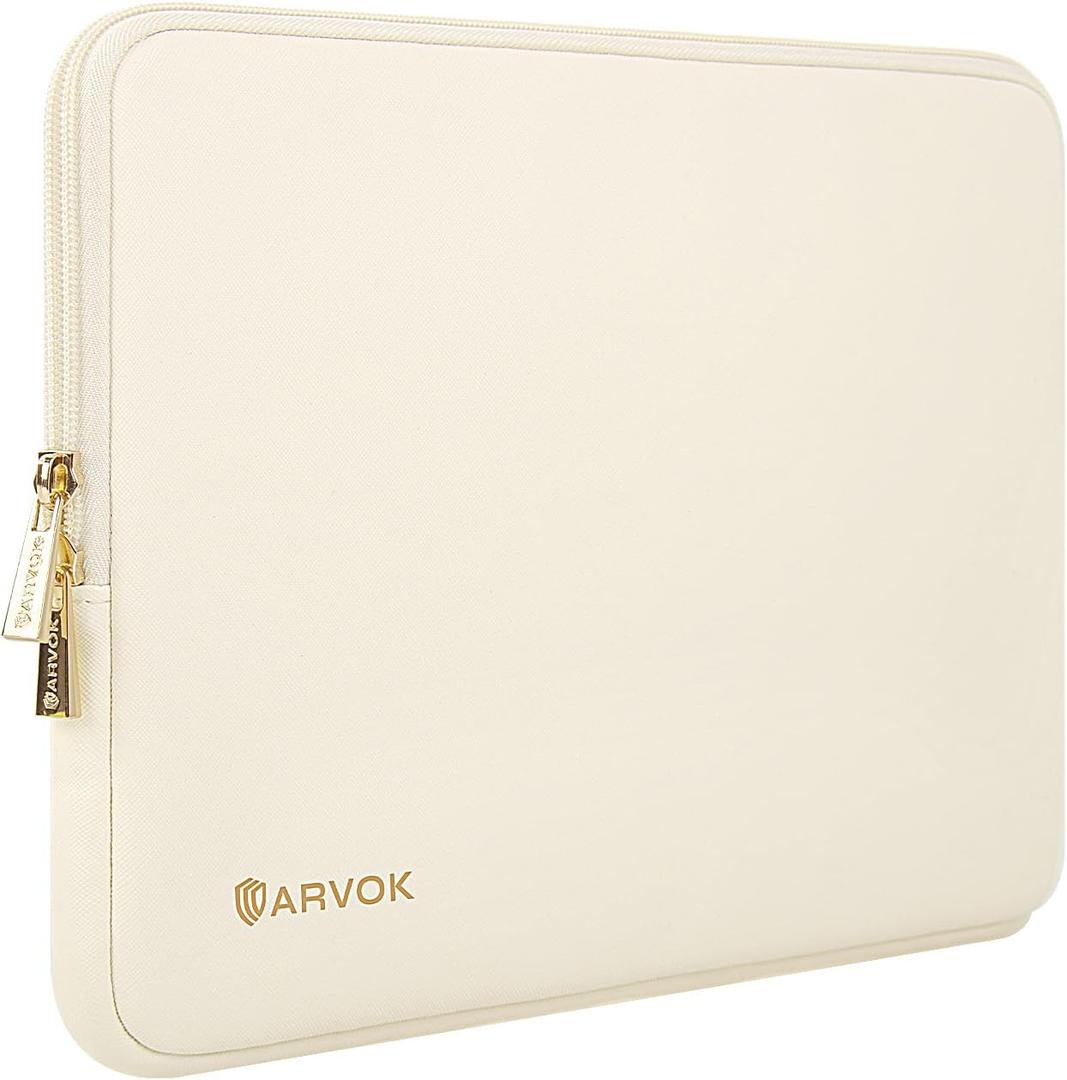 ARVOK Laptop Sleeve Case,Waterproof Notebook Cover for MacBook Air MacBook Pro inch, Computer Carrying Bag (White)