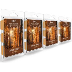 UCC Plant Based Natural Wax Melts, Strong Fragrance, Long Lasting Premium Soy Scented Melts Cubes, Wax Melts Tarts, Colored Wax Melt - 4 Pack