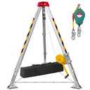 2600 lbs Confined Space Tripod Kit, Confined Space Rescue Tripod with 5.2-8ft Adjustable Working Height, 98' Cable Lifting Winch, Heavy Duty Rescue Tripod Lifting Hoist with 32.8' Protection