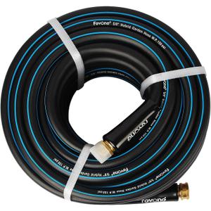 Fevone Garden Hose 50 ft., Lightweight Hybrid Water Hose, Flexible and Durable, Leak-Free Connections