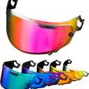 PSLER Regent X Visor Corsair X Visor VAS-V MAX Vision Face Shield Quantum X Visor Helmet Shield for Regent X VAS-V MAX Corsair-X Quantum-X Signet-X RX7X Defiant-X Dt-X,Deep Rose Red