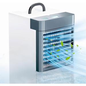 Portable Air Conditioner Upgraded Personal Mini Anti-leakage Water Ice Cooling Air Cooler Fan with 3 Speeds, Small for Home Tent Room Bedroom Office
