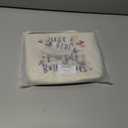 Just Love Purple And Butterflies Makeup Bag Canvas Organizer Zipper Pouch Heart Floral Butterflies Cosmetic Bag Present for Purple Butterfly Lovers Women