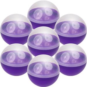 Entervending Vending Machine Capsules - 3" Empty PURPLE Plastic Capsules - Toy Capsule - 14 Round Large Easter Eggs - Bath Bombs Molds - Party Favors Pinata Stuffers DIY Craft Supplies