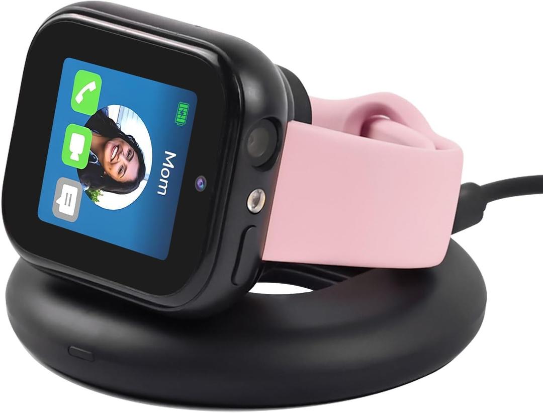 sylacor Charging Stand Compatible with SyncUP Kids Watch 2, Portable & Foldable Magnetic Charger with 3.3 Feet Charging Cord for T-Mobile Sync UP Kids Watch 2 (Not for Sync UP 1) (New Black)