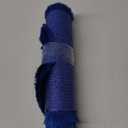 15 Inch Christmas Table Place Mats Set of 6 Shiny Round Woven Placemats for Home Kitchen Dining Decor