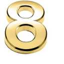 Hotop 20 Pieces Mailbox Numbers 0-9, Self Adhesive 3D Address Numbers for House Outside, Waterproof Door Room Stickers for Office Wall Apartment Decor(2 Inch,Gold)