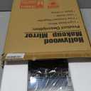 HNV 16"x12" Vanity Mirror with Lights, Hollywood Lighted Makeup Mirror with 10X Magnification, Smart Touch Control, 3 Color Dimmable LED, Square Frame Tabletop or Bathroom Dresser Mount (White)