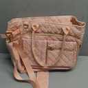 Large Bible Bag with Bible Cover Case for Women, Quilted Church Tote Bag Book Carrying Case w/Shoulder Strap,Bible Study Supplies Journaling Kit Accessories Valentines Day Christian Gift for Women Her