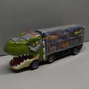 JOYIN 13 in 1 Dinosaur Toys for Kids 3-5, Dinosaur Truck with 12 Pull Back Cars, Birthday Gifts Toys for 3 4 5+ Year Old Boy, Transport Carrier Truck for Toddlers, Christmas Great Gifts for Grandkids