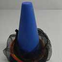 81 Pcs Plastic Cones Ring Toss Combo Set Outdoor Carnival Games, for Adults Birthday Party Throwing Backyard Lawn Game Booth, Speed Agility Practice Games, Mini Construction Traffic Safety Cones