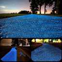 9.7Lbs 2200Pcs Glow in The Dark Stones Garden Pebbles Rocks Indoor Outdoor Decor Luminous Stone for Walkways Driveway Yard Grass Fish Tank Large Bag