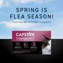 Capstar (nitenpyram) Cat Flea Treatment, Fast-Acting Oral Flea Treatment for Cats 2-25 lbs, Vet-Recommended Medication Tablets Start Killing in 30 Minutes, 6 Doses, EXP: 09/2027
