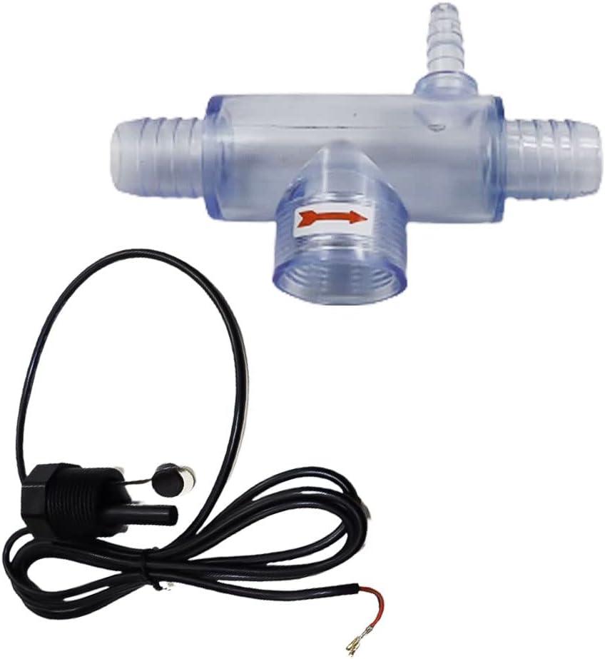 DELEYAPARS 6560-860 Flow Switch Compatible with Sundancep Spas/Jacuzzi Spas Hot Tub Flow Switch Flow Sensor with Tee