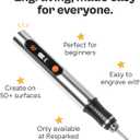 Customizer Engraving Pen (Formerly Culiau): Ultimate Cordless Portable Tool for Artists & DIYers - Engrave 50+ Surfaces - Beginner Friendly - Rechargeable - Free 30 Bits & Mastery Guide