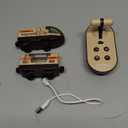 Electric Train for Wooden Track, Remote Control Train Toy, Motorized Train and Tunnel with Voice & Lights Effect, Battery Operated Locomotive Train Set Compatible with Thomas, Brio, Chuggington