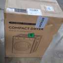 Euhomy Dryer, 3.5 Cu. Ft. 1500W Clothes Dryer, Stainless Steel Tumble Dryer with Exhaust Hose for Home, Apartment, Dorm, White