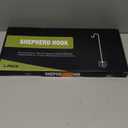 Shepherd Hooks for Outdoor, 1 Pack 62 Inch Bird Feeder Pole with 5 Prongs Base for Hanging Lantern, Hummingbird Feeder, Lightweight Plant, Shepherds Hook for Bird Feeders for Outside, Black