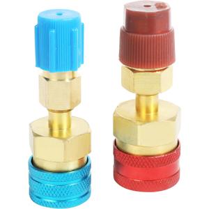 bylikeho R1234YF to R134a Conversion Adapters Quick Couplers Kit,Car Accessories R1234yf Refrigerant Recharge Kit,High Low Side Adapter for R1234yf Air Conditioning Systems Evacuation Recharging