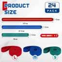 24 Pcs Variety Extra Large Moving Rubber Bands 42" 36" and 30" Rubber Straps Furniture Moving Supplies for Packing Pallets and Packing Blankets (Red,blue,green)
