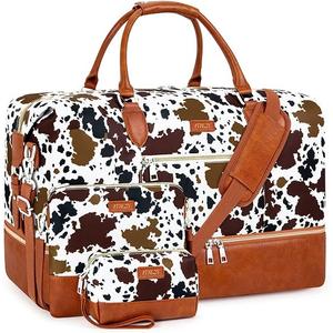 ITIEZY Weekender Overnight Bag for Women - Large Travel Duffel Bag with Shoe Compartment, Gym Duffel Bag Hospital Bag Carry On Tote Bags for Airplanes 1Pc 